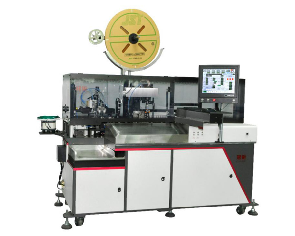 GL-1801全自動單頭打端穿膠殼機